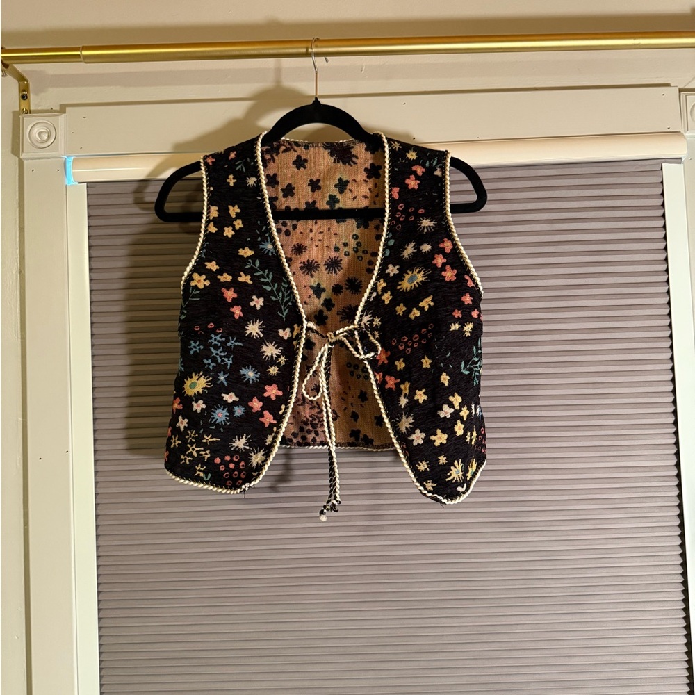 Colorful Embroidered Vest